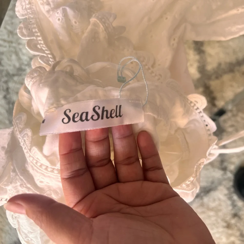 Seashell top white - Picture 5 of 6